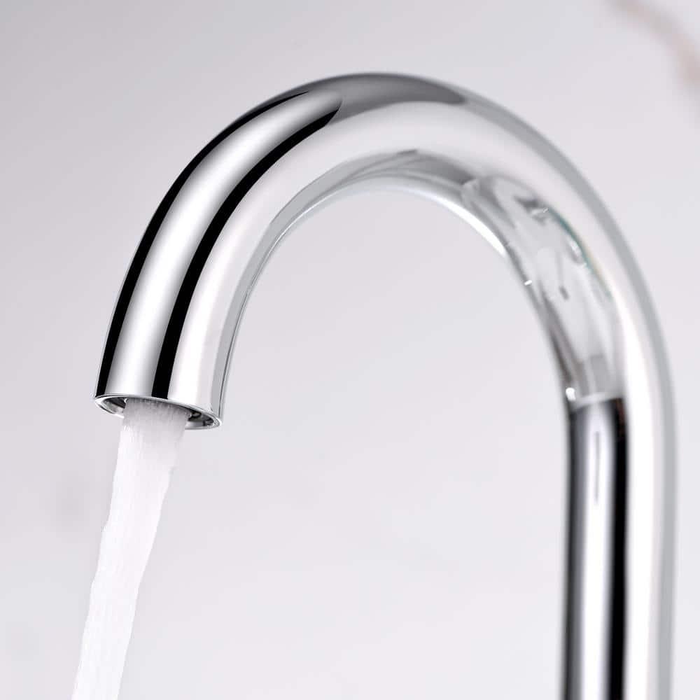 Widespread Bathroom Faucet with Drain Assembly