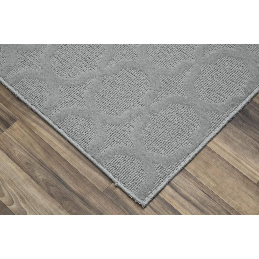 Garland Rug Sparta Indoor Rug Set, 3 Piece Set (2'x5',3'x4', 5'x7') Silver