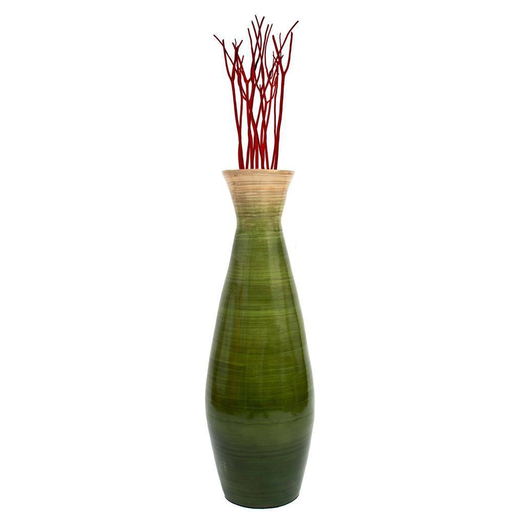 Uniquewise Handmade Wood Floor Vase