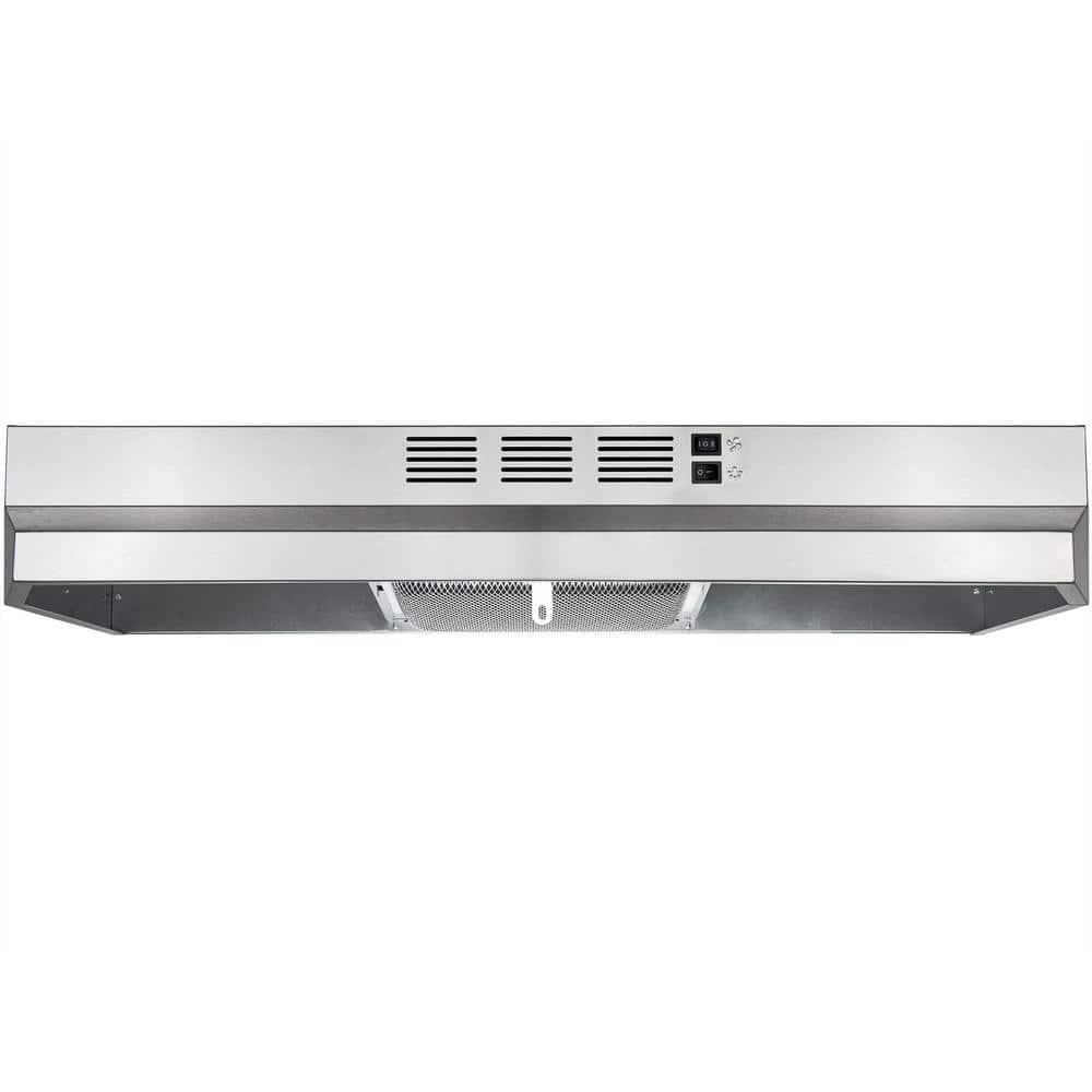 30-in Convertible Under Cabinet Range Hood 176CFM with Charcoal Filter in Stainless Steel