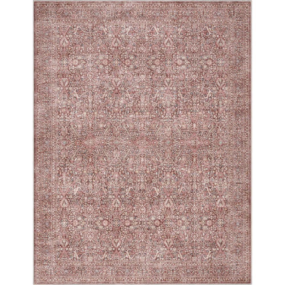 Well Woven Asha Lilith Vintage Oriental Red Blue 7'7" x 9'10" Area Rug