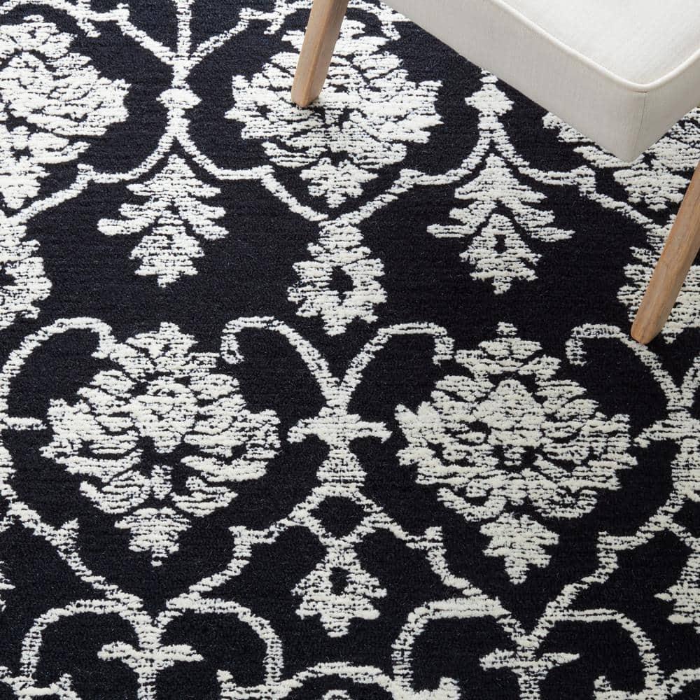 Metro MET996 Hand Tufted Indoor Runner Rug - Black/Ivory - 2'3"x8' - Safavieh