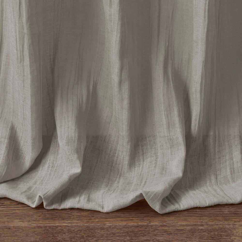 Madison Park Harper Solid Crushed Curtain Panel Pair (Set of 2)