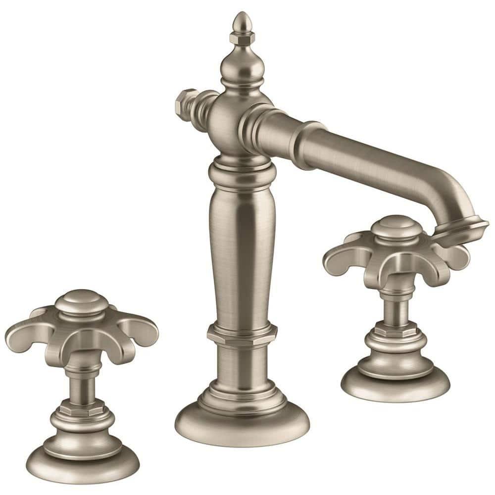 Artifacts® Widespread Bathroom Faucet with Drain Assembly