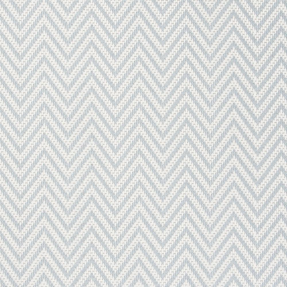 SAFAVIEH Bermuda Amina Geometric Chevron Indoor/Outdoor Area Rug Light Blue/Cream, 8' x 10'