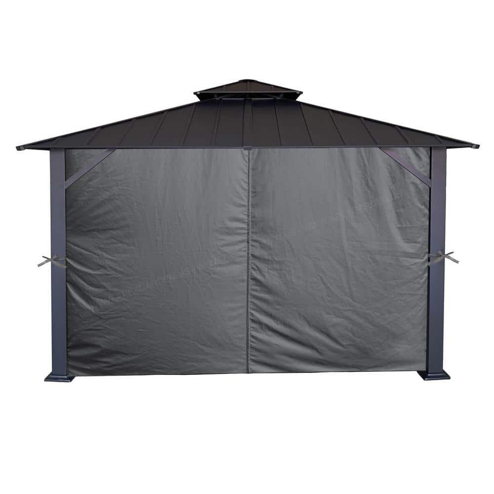 ​APEX GARDEN Privacy Curtain Set for 10' x 12' Gazebo