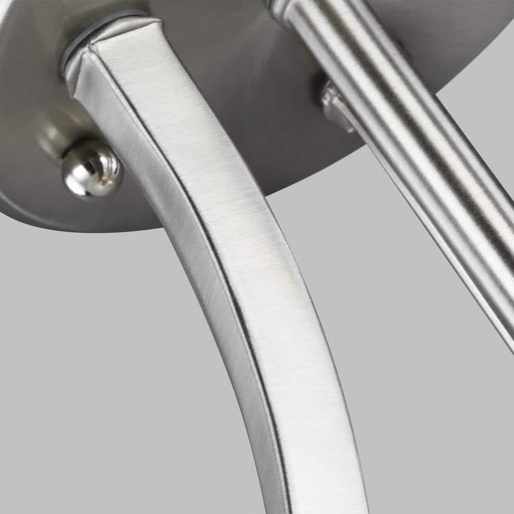 Geary 3-Light Brushed Nickel Semi-Flush Mount Convertible Pendant