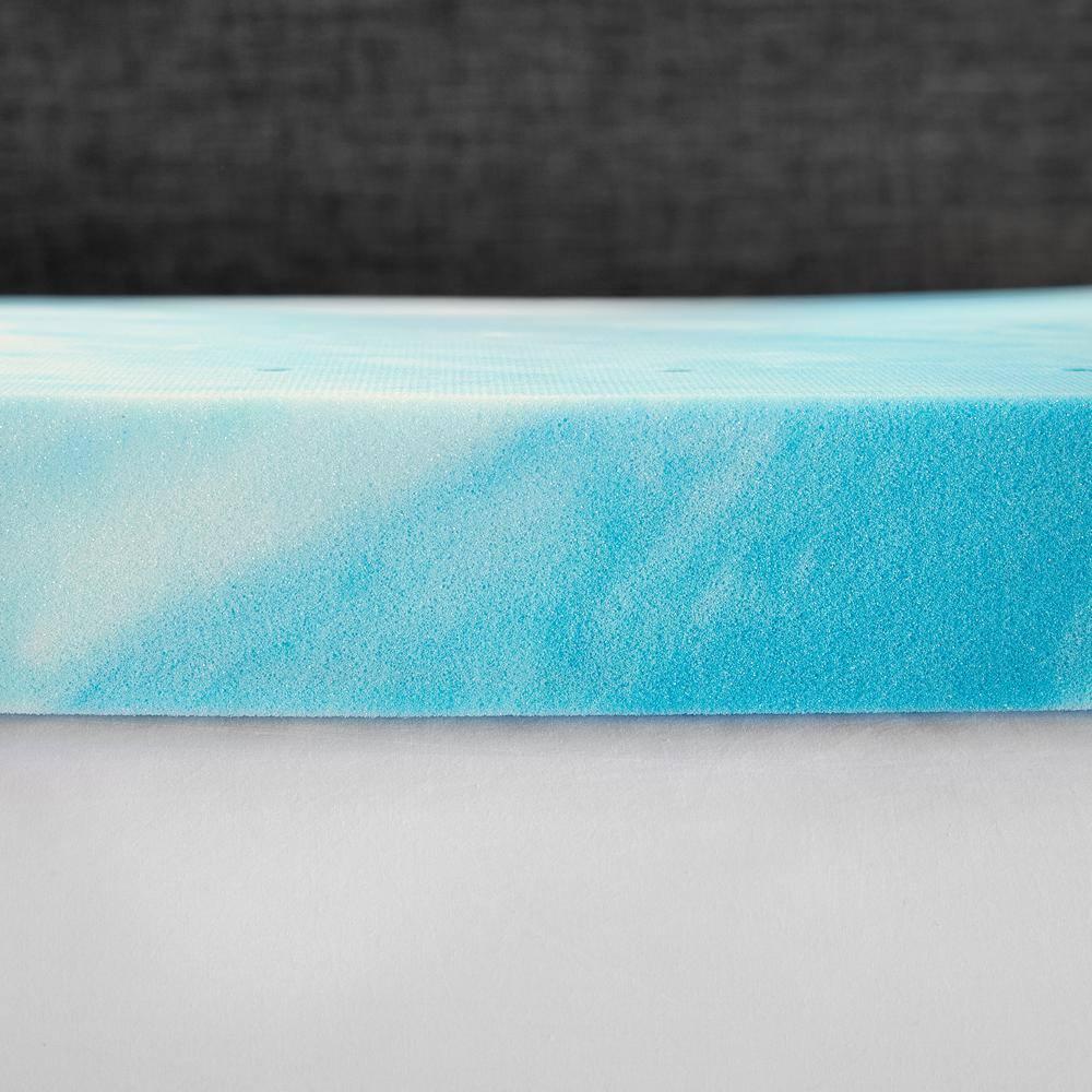 BodiPEDIC 3" Gel Swirl Memory Foam Mattress Topper