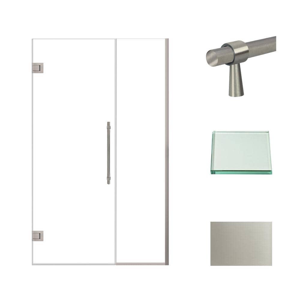 Transolid Elizabeth 46-in W x 76-in H Hinged Shower Door with Clear Glass