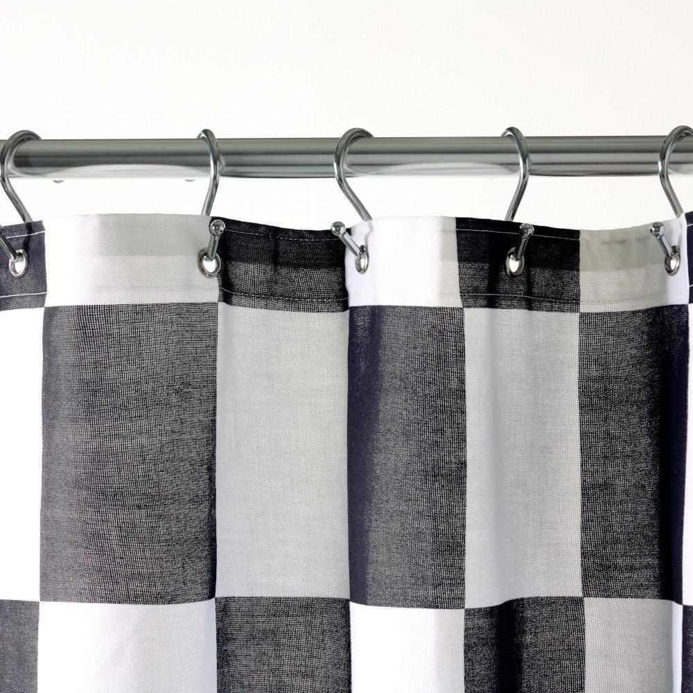 Town & Country Living Town & Country Play Betty Bold Checkerboard Fabric Shower Curtain 70"X72"