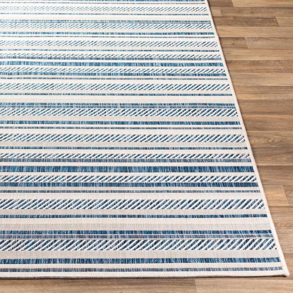 Livabliss Eagean Global Indoor/Outdoor Area Rug,7'10" x 10'2",Navy