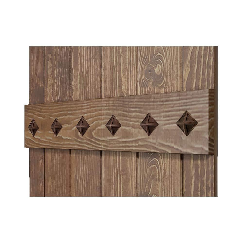 IsLife 84'' Solid Wood Paneled Matte without Installation Hardware Kit Barn Door
