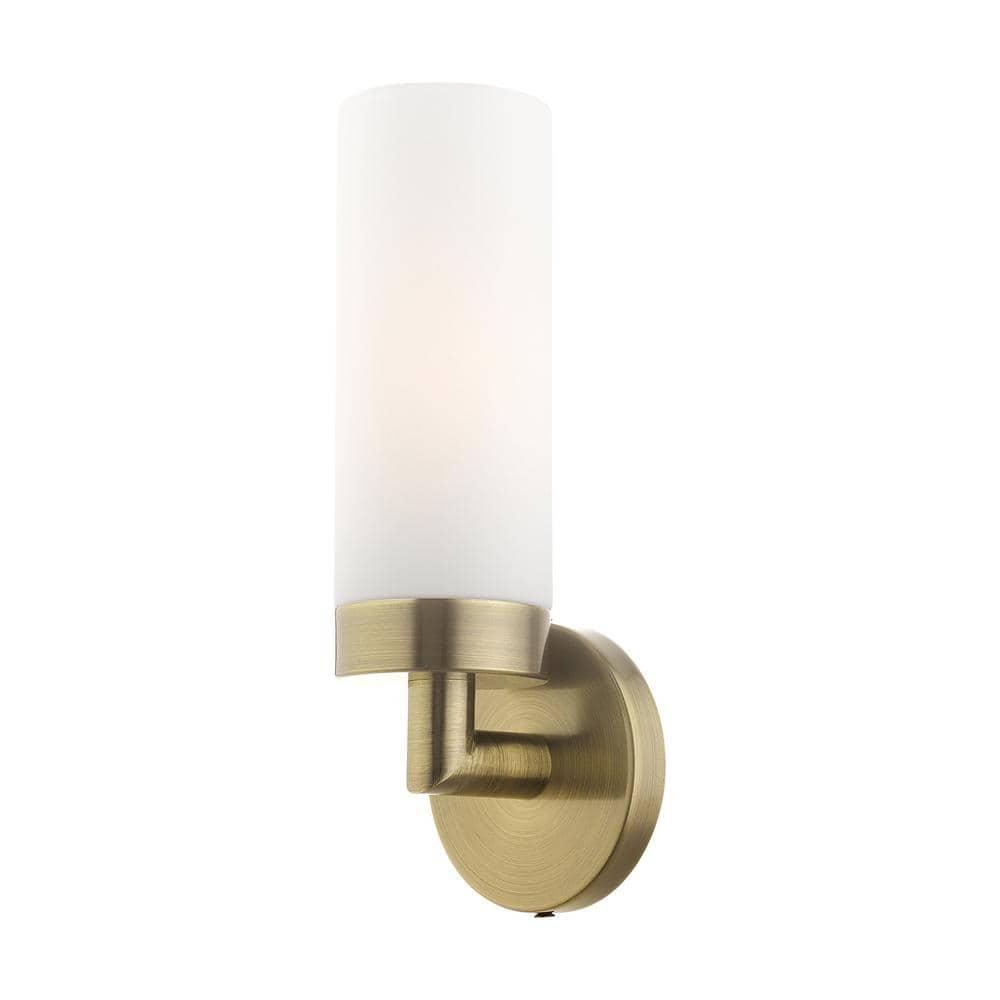 Livex Lighting Aero 1 - Light Sconce in  Antique Brass