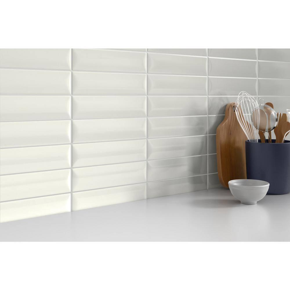 Sphere™ 3" x 12" Beveled Ceramic Brick Look Tile