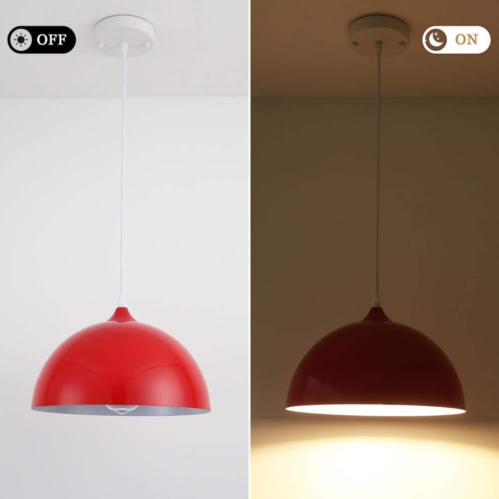 Danialah 1 - Light 11.81‘’ Industrial Dome Single Pendant with Metal Dome Shade for Kitchen Island Dinning Room