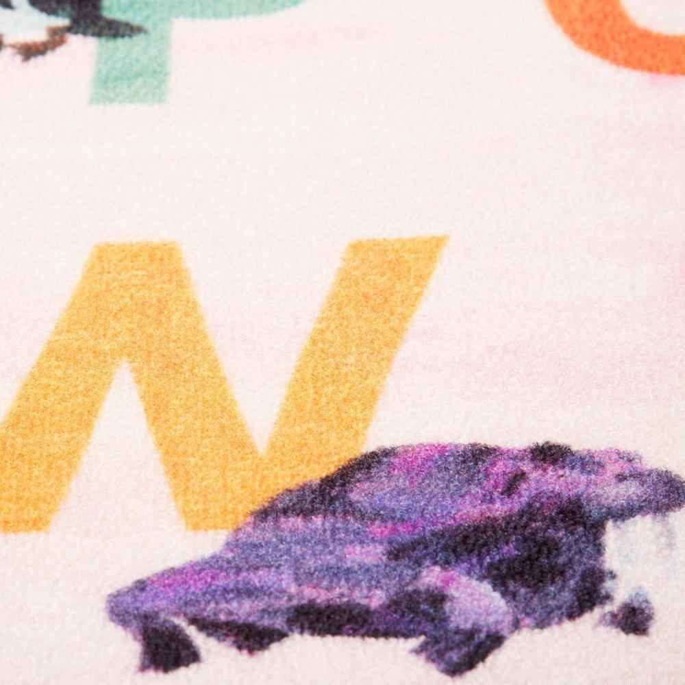 Eric Carle Alphabet Zoo Graphic/Print Pink Area Rug