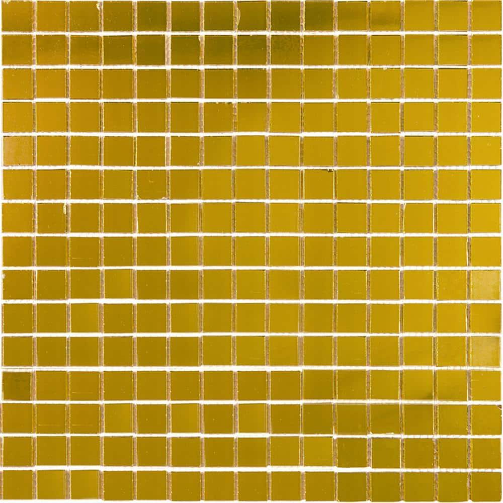 Apollo Tile Altin 0.8" x 0.8" Glass Grid Mosaic Wall & Floor Tile (Set of 20)
