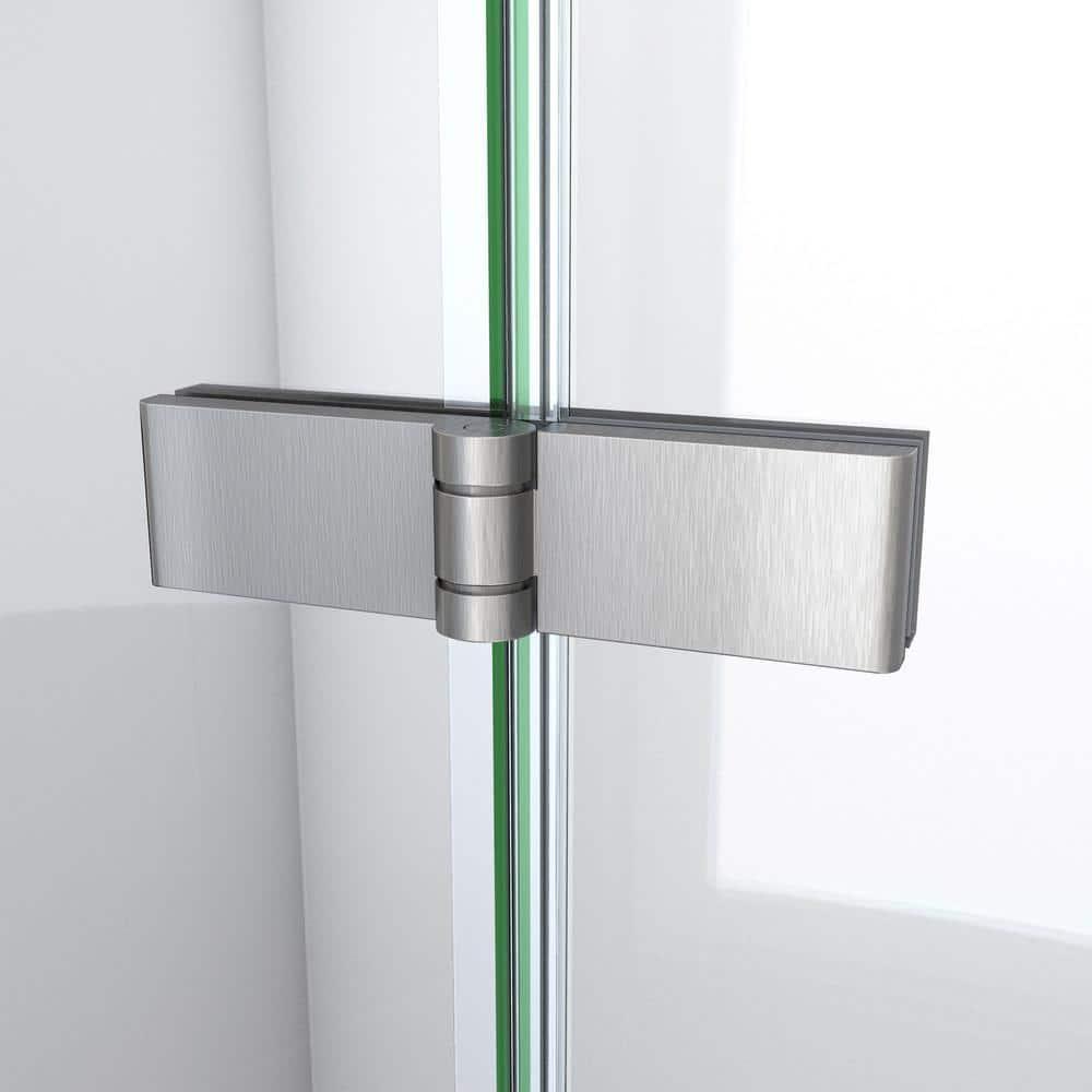 Aqua-Q Fold 36 W X 36 D X 76.75 H Frameless Square Shower Kit