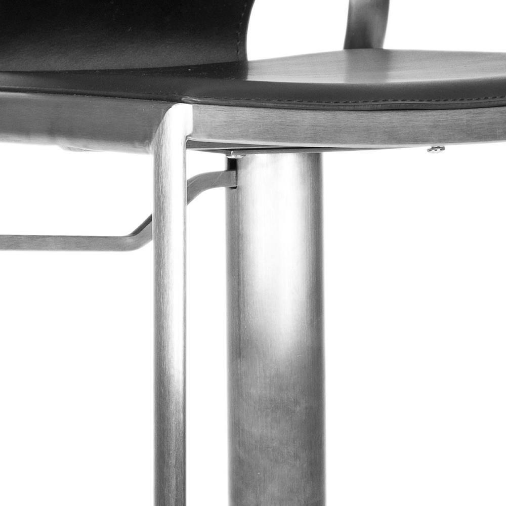 Armondo Gas Lift Swivel Bar Stool - Black - Safavieh