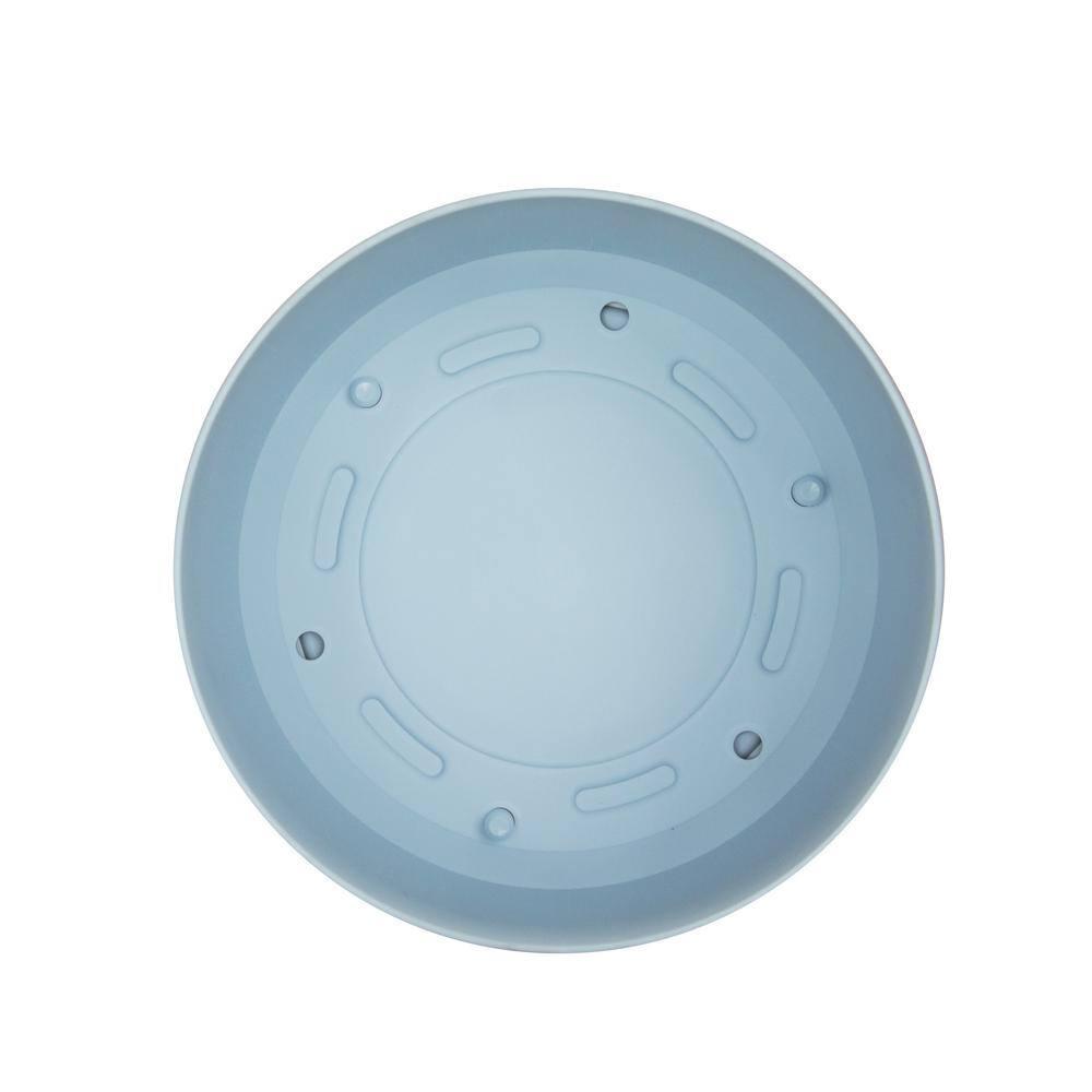 Bloem Mathers 9.625 in. H X 18 in. D Resin Planter Misty Blue