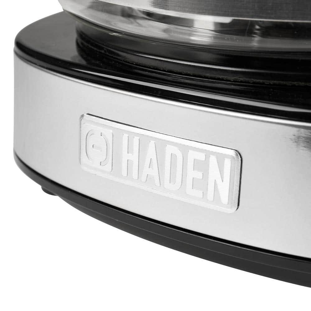 HADEN Heritage Black and Chrome 12-Cup Programmable Coffee Maker