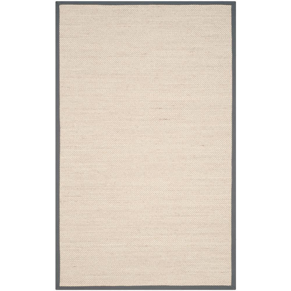 Natural Fiber NF443 Power Loomed Area Rug - Marble/Grey - 5'x8' - Safavieh.