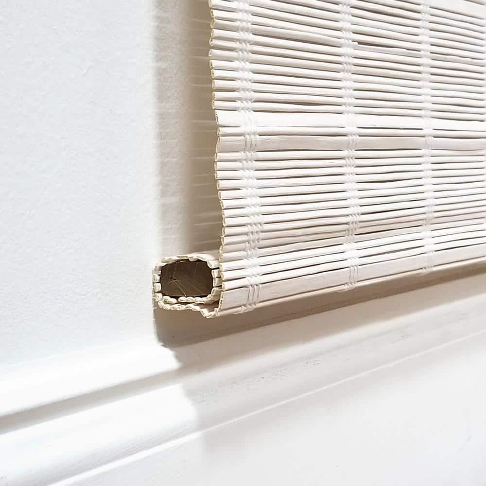 Radiance Bayshore 31-in Cordless White Roman Shade