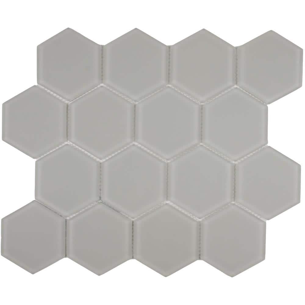 3" Beehive 10.25in.x11.75in. Glass Mosaic Tile