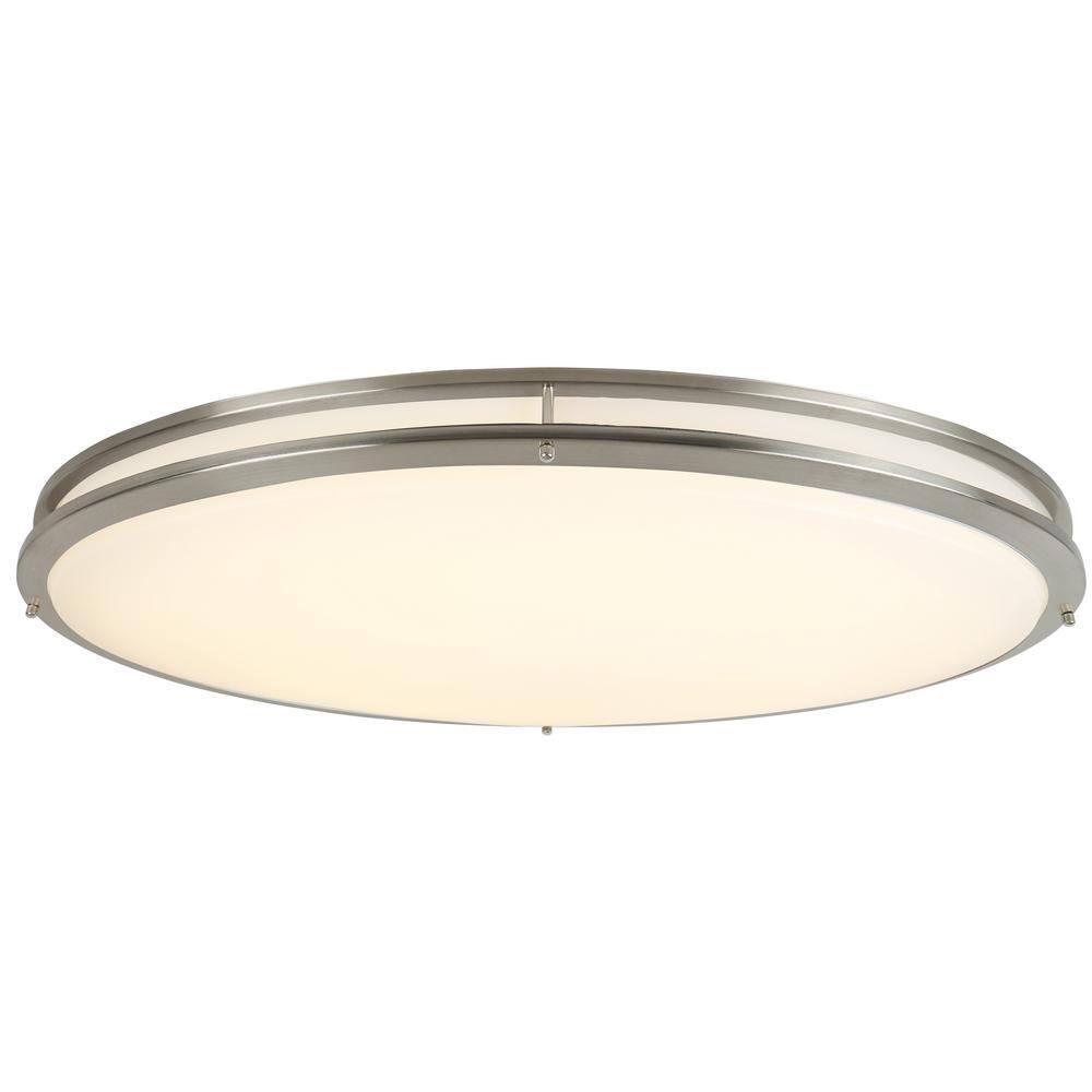Design House, 587261 32-inch LED Ceiling Light, Dimmable, Bed Hall Kitchen Entry, Brushed Nickel