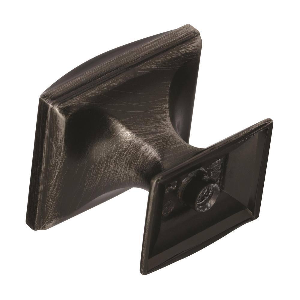 Amerock Candler 1-1/4 inch (32mm) Length Gunmetal Cabinet Knob