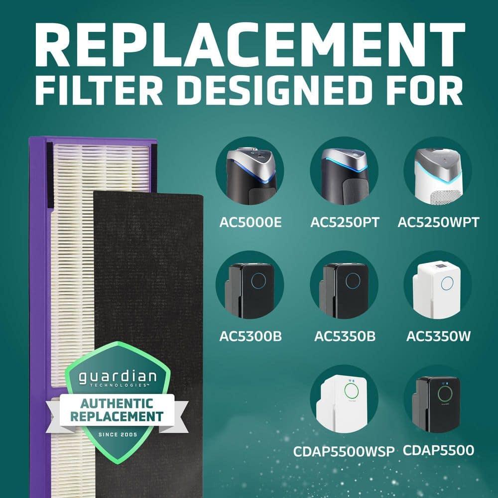 GermGuardian FLT5250PT True HEPA with Pet Pure Treatment GENUINE Replacement Air Control Filter C: Captures Dust & Odors