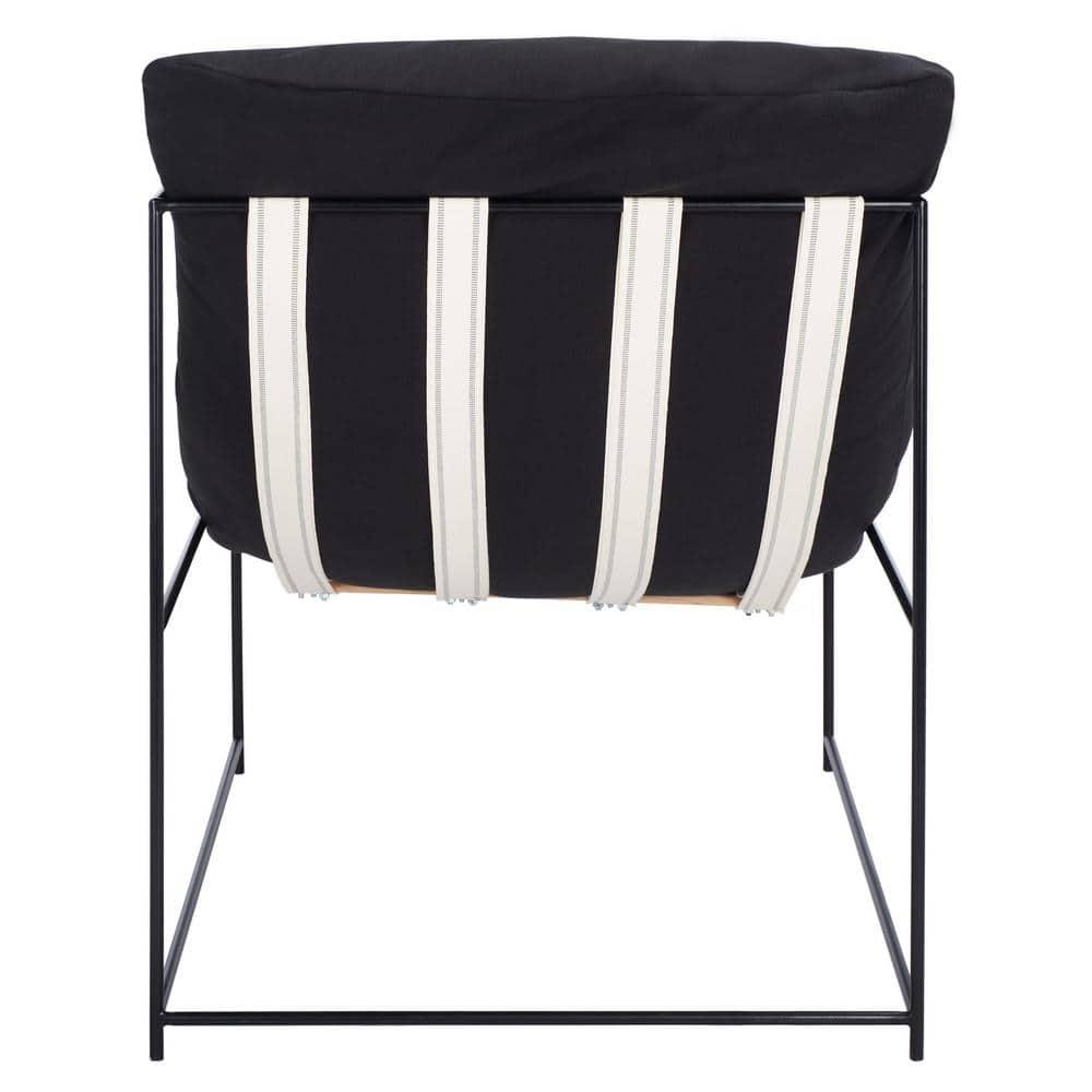 Portland Pillow Top Accent Chair - ACH4511 - Black/Black - Safavieh