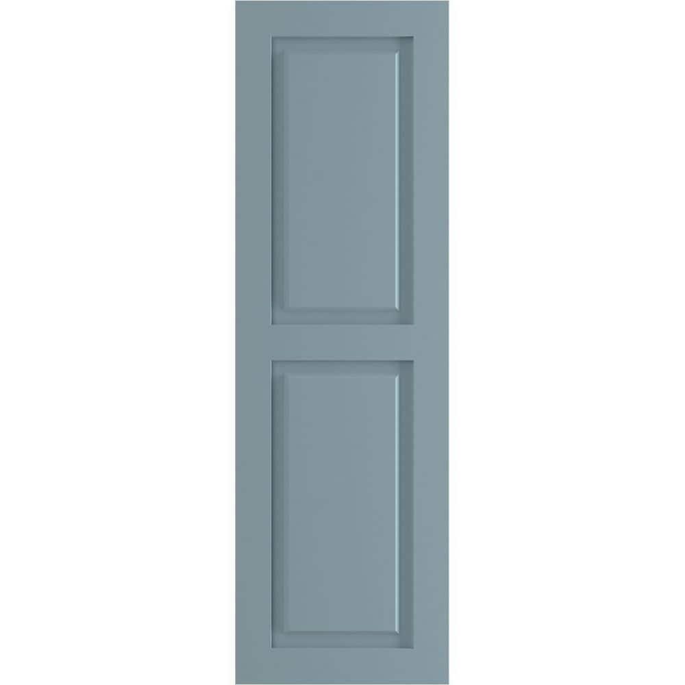 True Fit PVC Two Equal Raised Panel Shutters