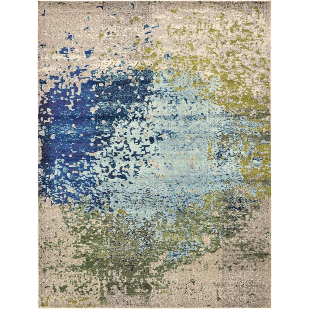 Unique Loom 9' 0 x 12' 2 Blue Estrella Vella Area Rug