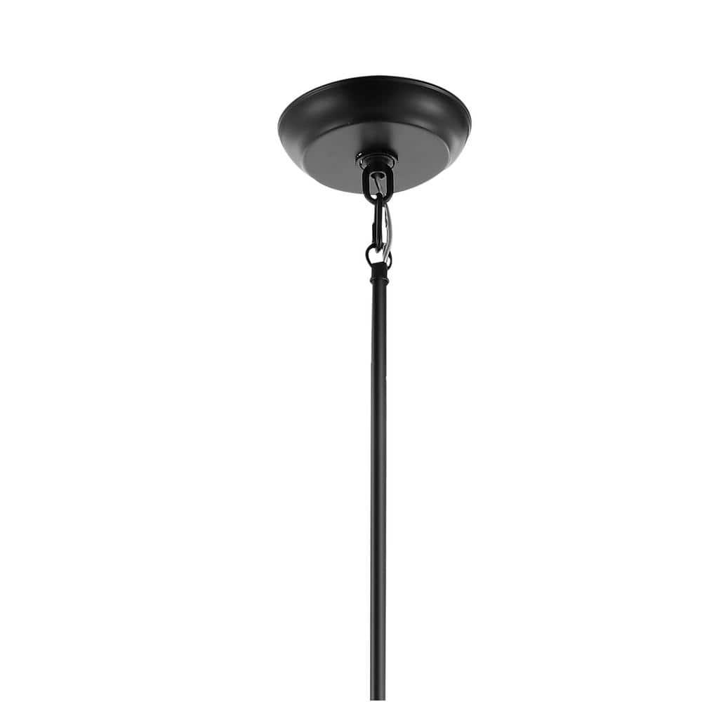 Arden 18" 1-Light Farmhouse Bohemian Iron LED Pendant, Oil Rubbed Bronze/Beige