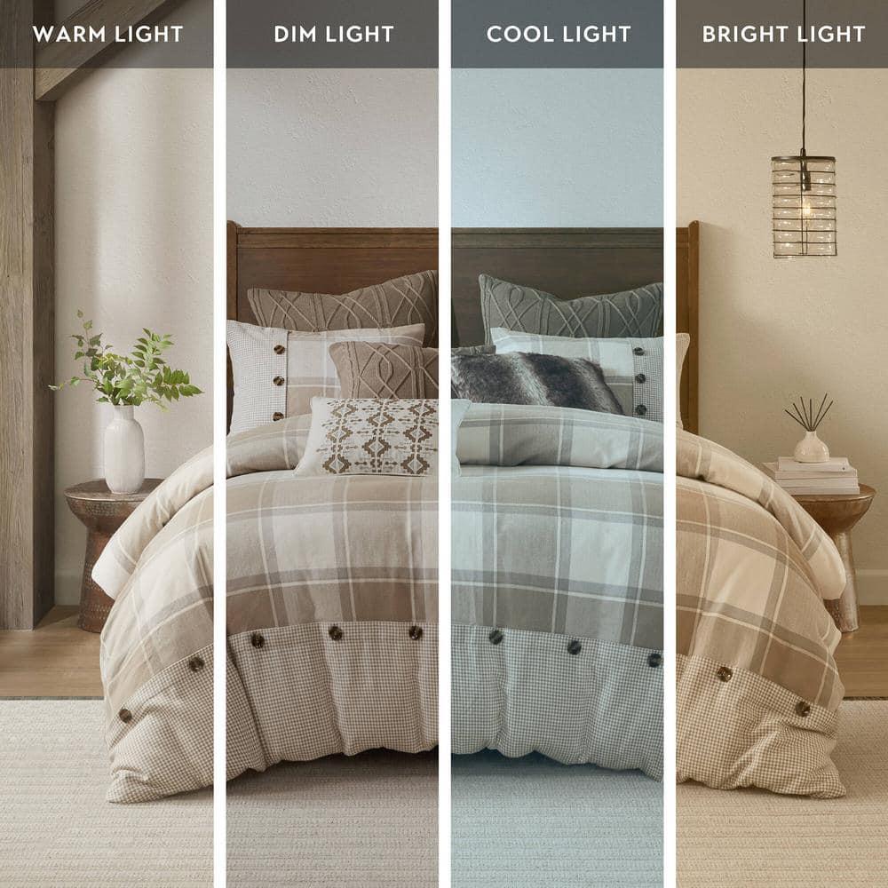 Madison Park Signature Shades of Grey Textured Comforter Set