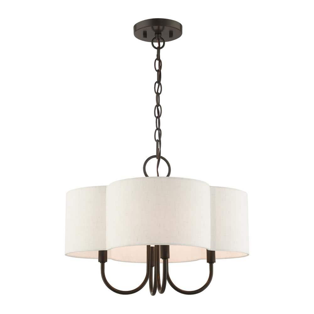 Livex Lighting Solstice 4 - Light Chandelier in  English Bronze