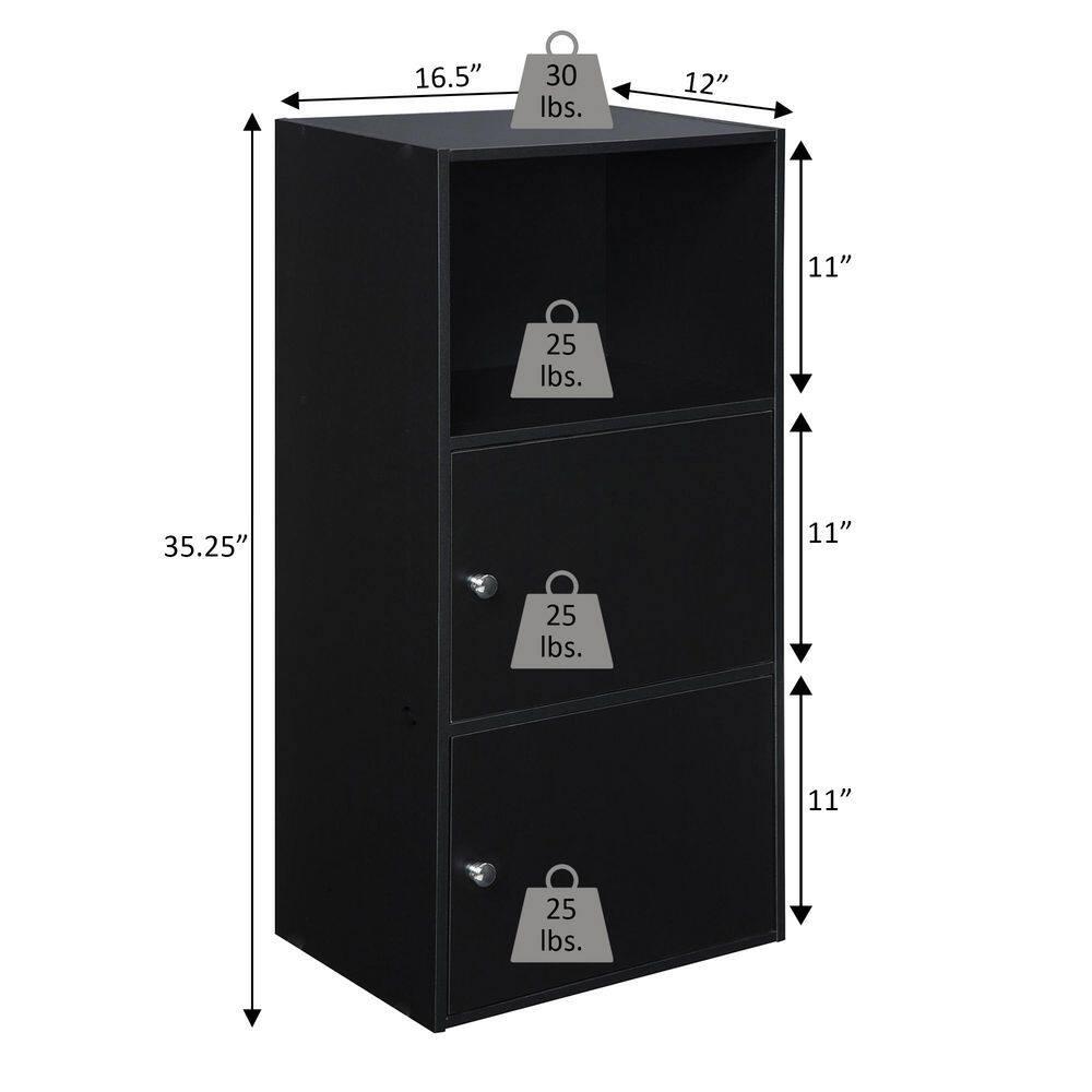 Xtra Storage 2 Door Cabinet with Shelf, Cherry