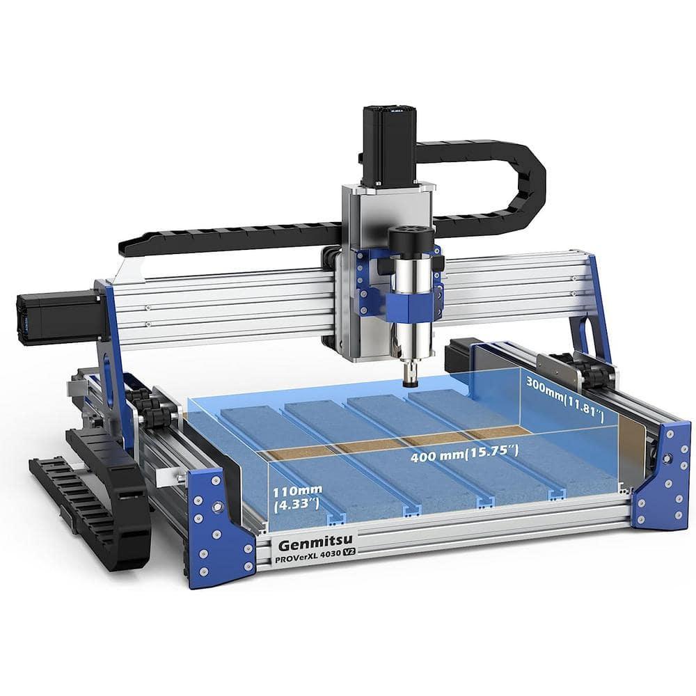 Genmitsu CNC Router Machine PROVerXL 4030 V2, Fast Speed for Wood Metal Acrylic PCB MDF, Upgrade 3 Axis Engraving Machine with Closed-Loop Motor and Ball Screw