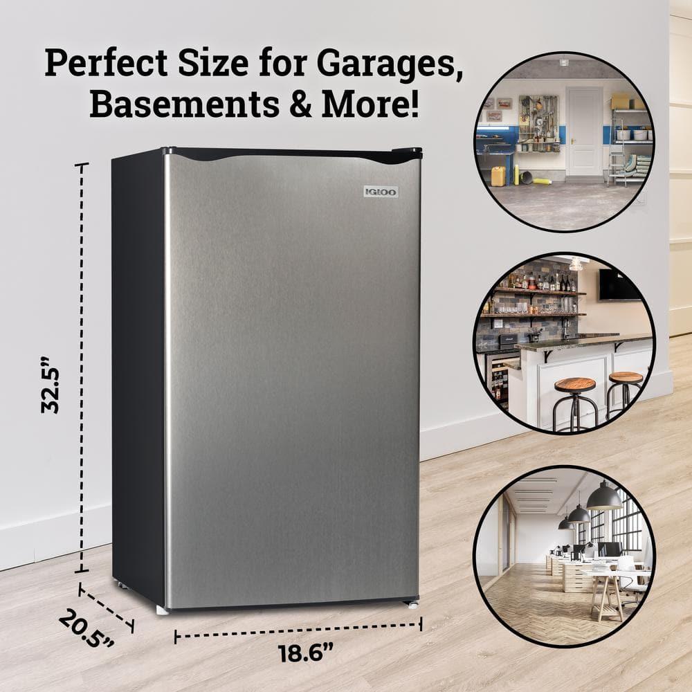 Igloo Igloo 3.2 Cubic Feet Freestanding Mini Fridge with Freezer
