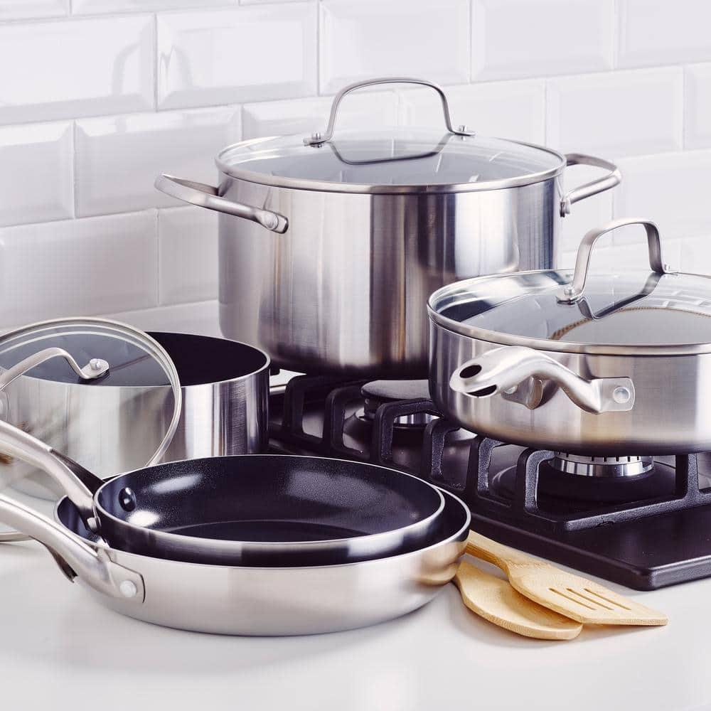Blue Diamond HD Stainless Steel Clad Pro 10-Piece Set