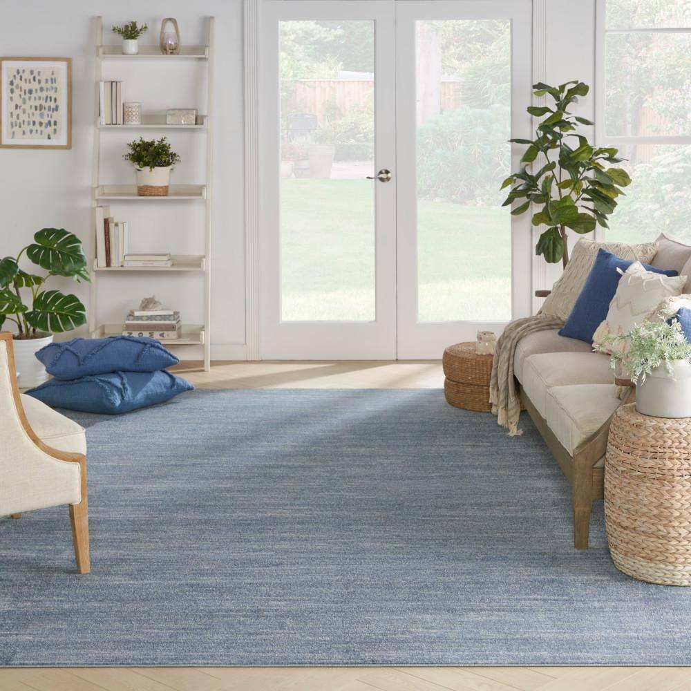 Nourison Nourison Essentials NRE01 Indoor/outdoor Area Rug - Blue/Grey 10' x 14'