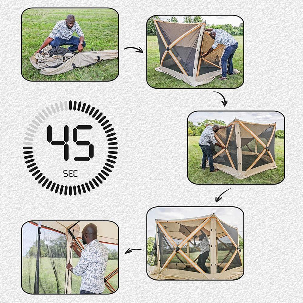 Hike Crew 12 Ft. W x 12 Ft. D Fiberglass Pop-Up