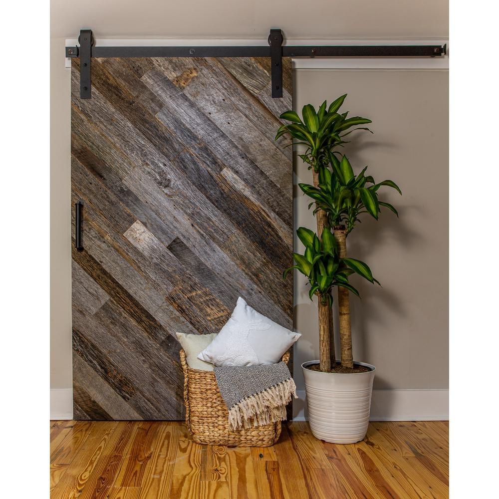 Vintage Harvest Reclaimed Lumber Variable Length Barnwood Wall Paneling in Gray
