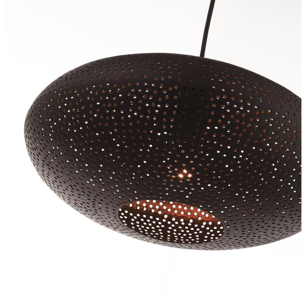 Dublin 16" Wide Bronze Metal Oval Pendant Light