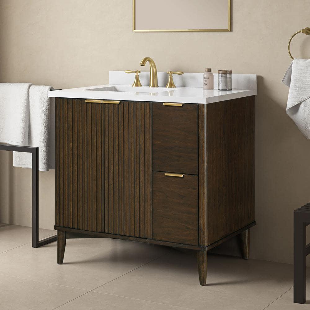 OVE Decors Gabi 36-in Undermount Single Sink Bathroom Vanity with Premium Countertop