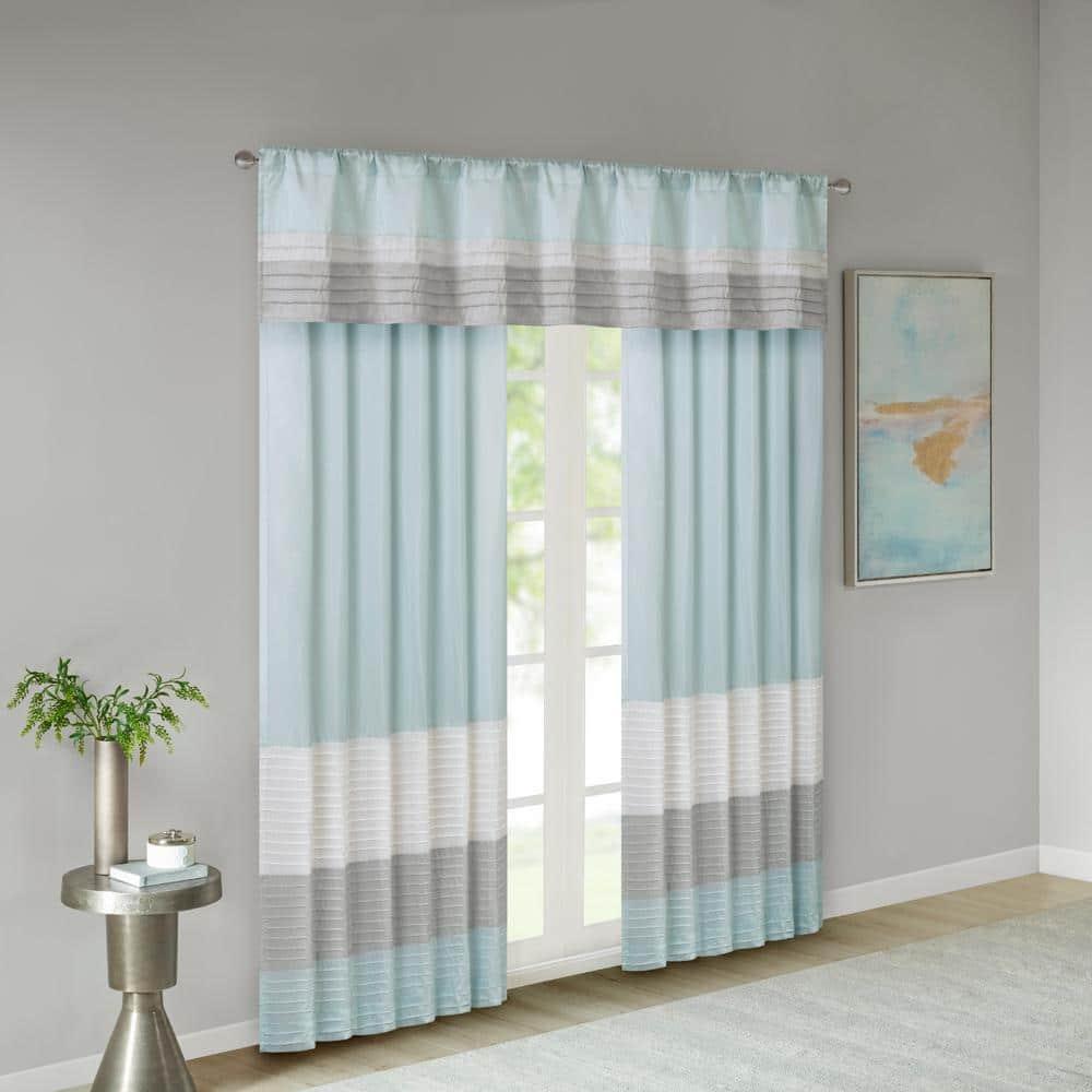 Madison Park Amherst Polyoni Pintuck Window Valance
