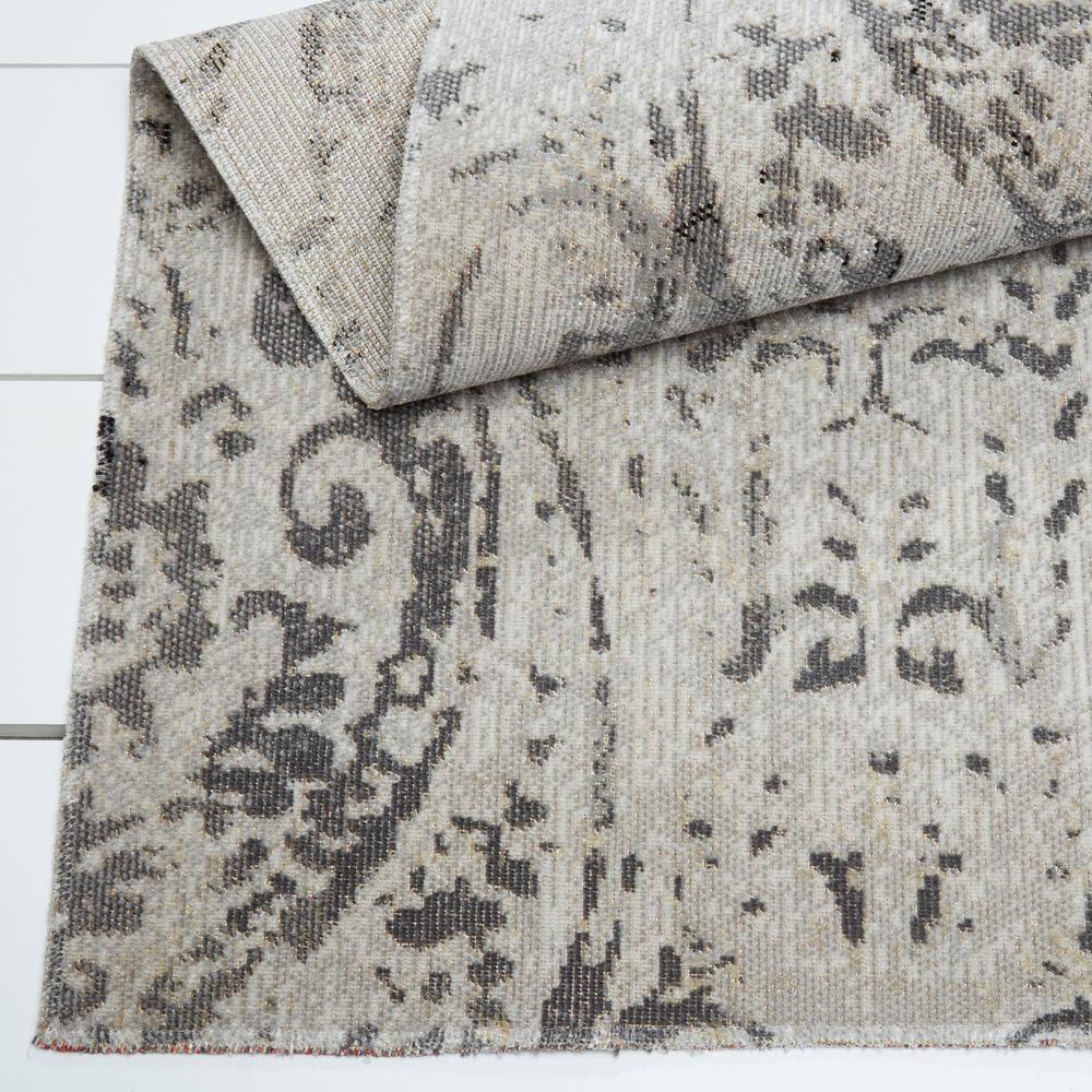 Nicole Miller New York Patio Sofia Juniper Transitional Paisley Indoor/Outdoor Area Rug, Ivory/Gray
