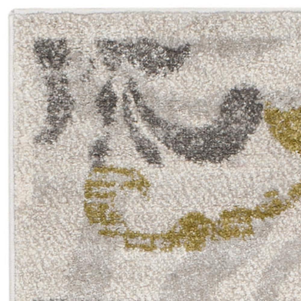 Amherst AMT428 Power Loomed Indoor Runner Rug - Ivory/Light Grey - 2'3"x9' - Safavieh