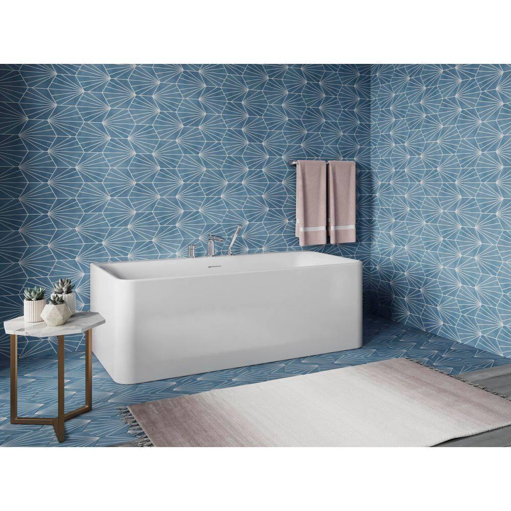 Unwind 67" x 32" Back-To-Wall Soaking Bathtub